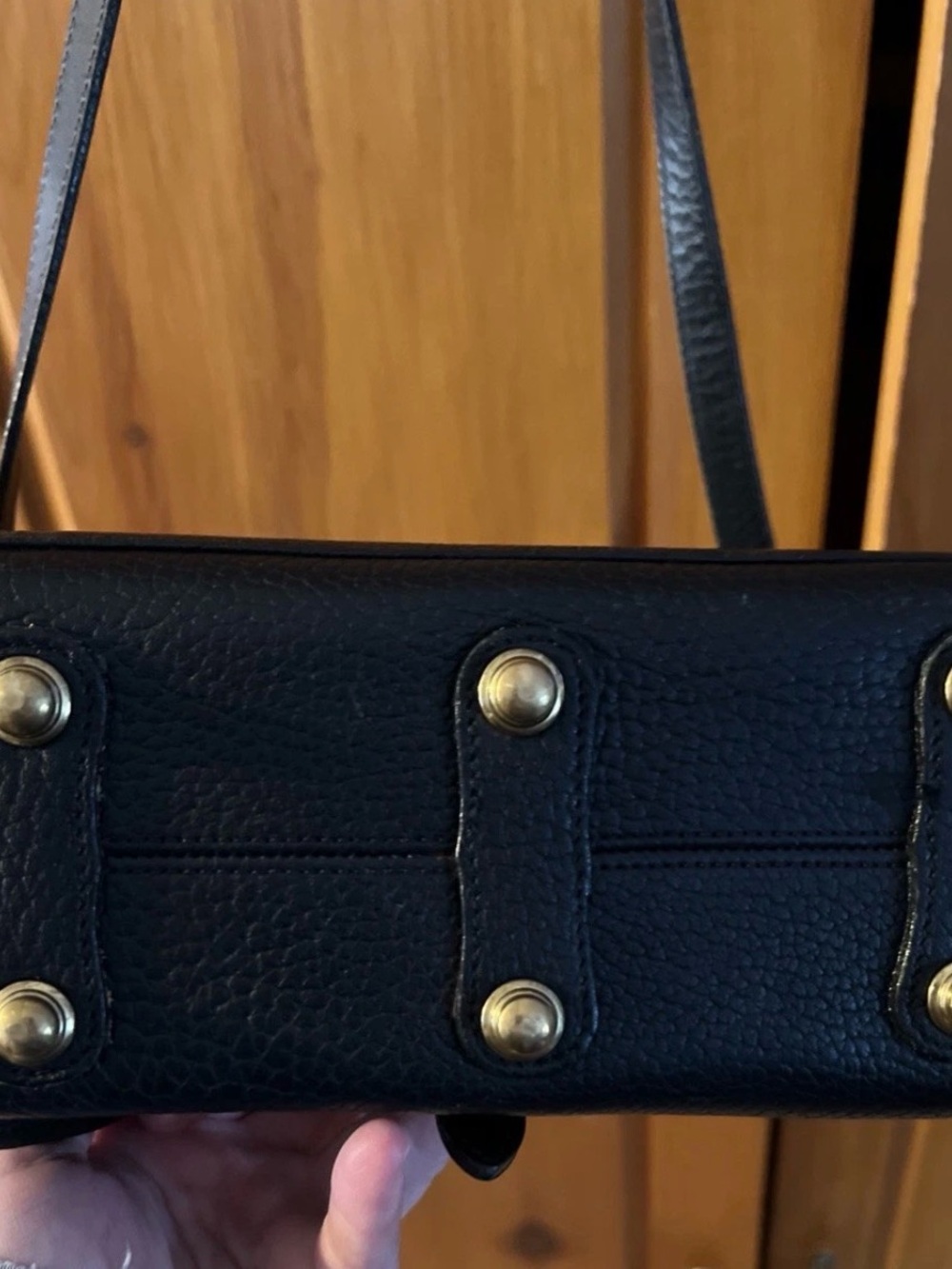 Dooney Bourke Vintage Essex All Weather Pebbled Leather Crossbody Bag Black  EUC - Picture 12 of 14